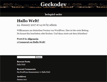 Tablet Screenshot of geckodev.org